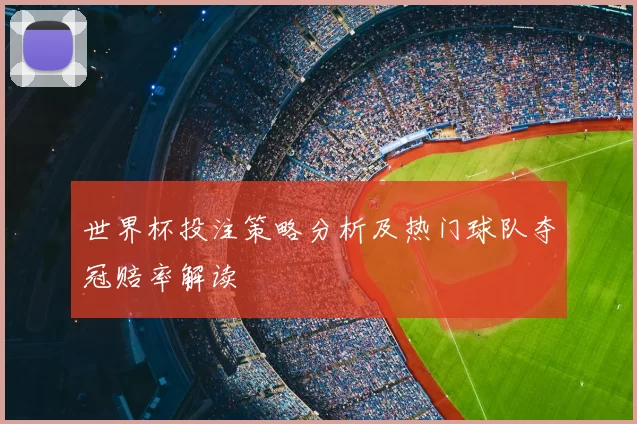 世界杯投注策略分析及热门球队夺冠赔率解读